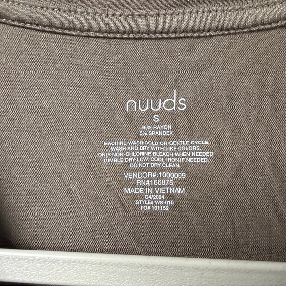Nuuds Pajama Top in Mocha Size Small - Picture 3 of 4